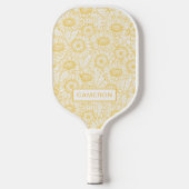 Sunny Sunflower Pattern Pickleball Paddle (Voorkant)