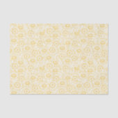 Sunny Sunflower Pattern Tissuepapier (Voorkant)