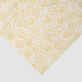Sunny Sunflower Pattern Tissuepapier (Detail)