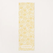 Sunny Sunflower Pattern Yogamat (Voorkant)