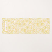 Sunny Sunflower Pattern Yogamat (Voorkant (horizontaal))