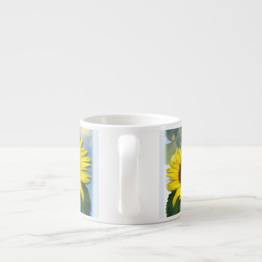 Sunny Sunflower Specialized Custom Text Espresso Espresso Kop (Achterkant)