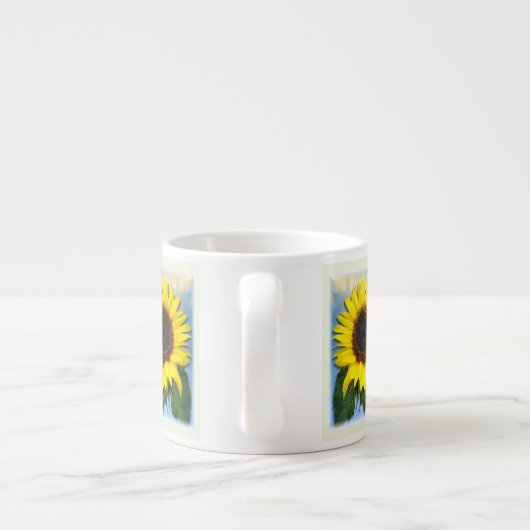 Sunny Sunflower Specialized Custom Text Espresso Espresso Kop (Achterkant)