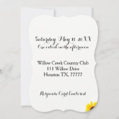 Sunny Sunflower Uitnodiging (Achterkant)