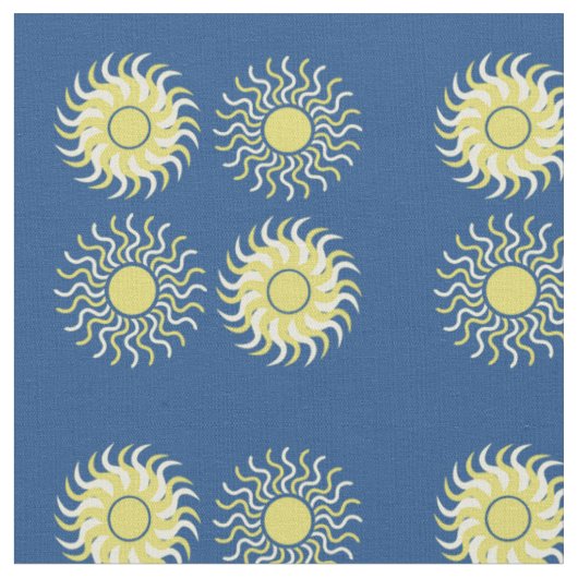 Sunny Suns Design Fabric Stof (Close Up)