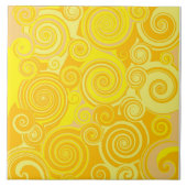 Sunny Swirl Bathroom Tile Tegeltje (Voorkant)