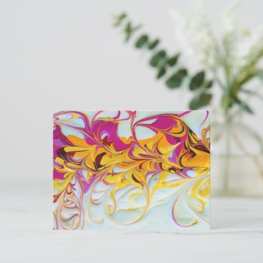 Sunny Swirls Briefkaart (Staand voorkant)