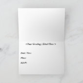 Sunny Swirls Invitation Kaart (Binnen)