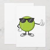 Sunny Tennis Ball Kaart (Voorkant / Achterkant)