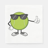 Sunny Tennis Ball Servet (Voorkant)