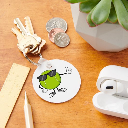 Sunny Tennis Ball Sleutelhanger