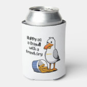 Sunny the Seagull met French Fries Koelbox Blikjeskoeler (Blikje Voorkant)