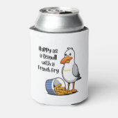 Sunny the Seagull met French Fries Koelbox Blikjeskoeler (Blikje Achterkant)