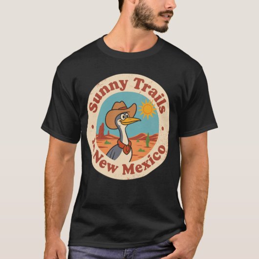 Sunny Trails_ kunstwerk van de woestijn van New Me T-shirt (Voorkant)
