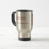 Sunny Travel Mug - Sunshine Golden Retriever Res Reisbeker (Voorkant links)