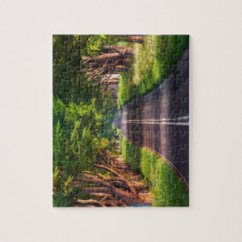 Sunny Trees Road puzzel