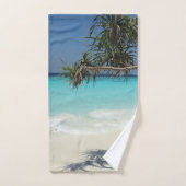 Sunny Tropical Beach Ocean Paradise Bad Handdoek (Handdoek)