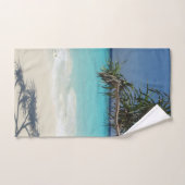 Sunny Tropical Beach Ocean Paradise Bad Handdoek (Handdoek)