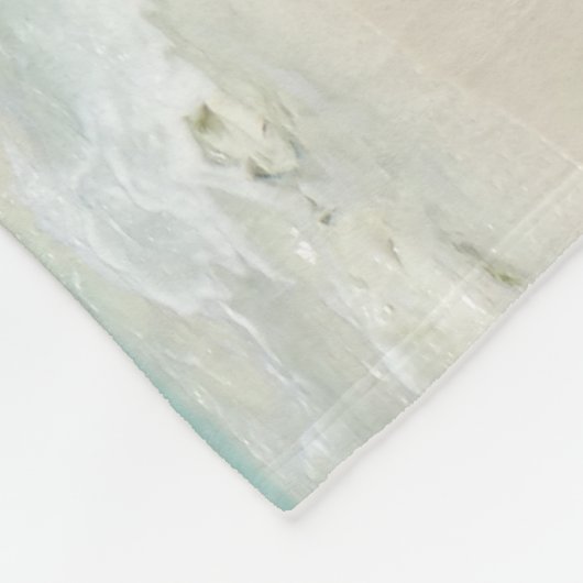 Sunny Tropical Beach Ocean Paradise Fleece Deken (Hoek)