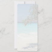 Sunny Tropical Beach Ocean Paradise Kaart (Achterkant)