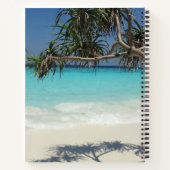Sunny Tropical Beach Ocean Paradise Notitieboek (Achterkant)