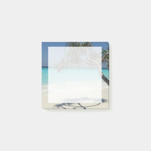 Sunny Tropical Beach Ocean Paradise Post-it® Notes (Voorkant)