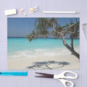 Sunny Tropical Beach Ocean Paradise Tissuepapier (Craft)