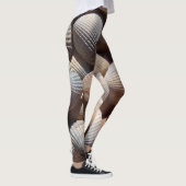 Sunny Tropical Exotic Shells Summer Leggings (Rechts)