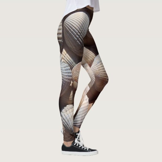 Sunny Tropical Exotic Shells Summer Leggings (Rechts)