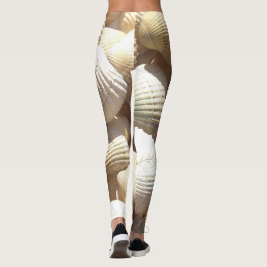 Sunny Tropical Exotic Shells Summer Leggings (Achterkant)