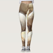 Sunny Tropical Exotic Shells Summer Leggings (Voorkant)