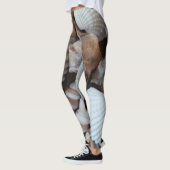 Sunny Tropical Exotic Shells Summer Leggings (Links)