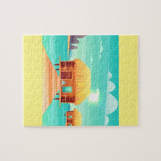 Sunny Tropical Seacoast Legpuzzel (Horizontaal)