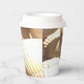 Sunny Tropical Seashells Beach bruiloft Papieren Bekers (Rechts)