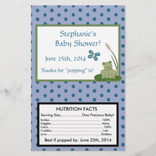 Sunny Turtle Microwave Popcorn Wrapper Flyer (Voorkant)