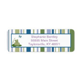 Sunny Turtle Return Address Label (Voorkant)