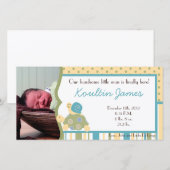 Sunny Turtle Zee Life Foto Aankondiging geboorte (Voorkant / Achterkant)