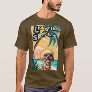 Sunny Vibes: Cool Dog in een zonnebril T-shirt