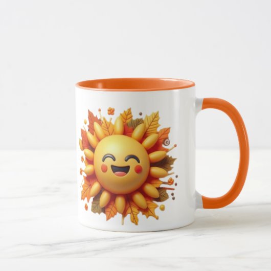 Sunny Vibes Emoji Cup Mok (Rechts)