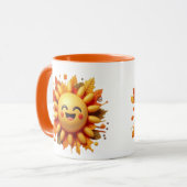 Sunny Vibes Emoji Cup Mok (Voorkant links)