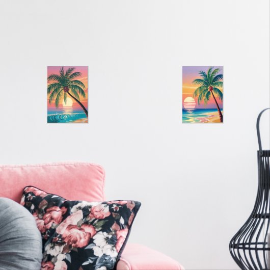 Sunny Vibes Muurkunst Sets (Woonkamer)