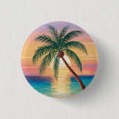 Sunny Vibes Ronde Button 3,2 Cm (Voorkant)