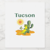 Sunny Vibes Tucson Wijn Etiket (Enkel label)