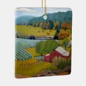 Sunny Vineyard Boerderij Keramisch Ornament (Rechts)