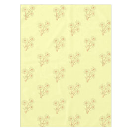 Sunny Vintage Pastel Yellow Floral Pattern Spring  Tafelkleed