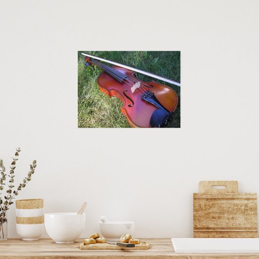 Sunny Violin Poster (Keuken)