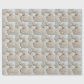 Sunny White Seashells, Summer Beach Exotic Cadeaupapier (Vlak)