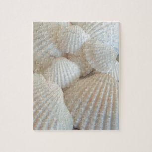 Sunny White Seashells, Summer Beach Exotic Legpuzzel
