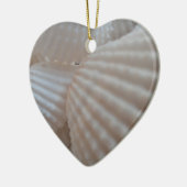 Sunny White Seashells, Zee Shell Beach Summer Love Keramisch Ornament (Links)