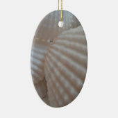 Sunny White Seashells, Zee Shell Beach Summer Love Keramisch Ornament (Rechts)
